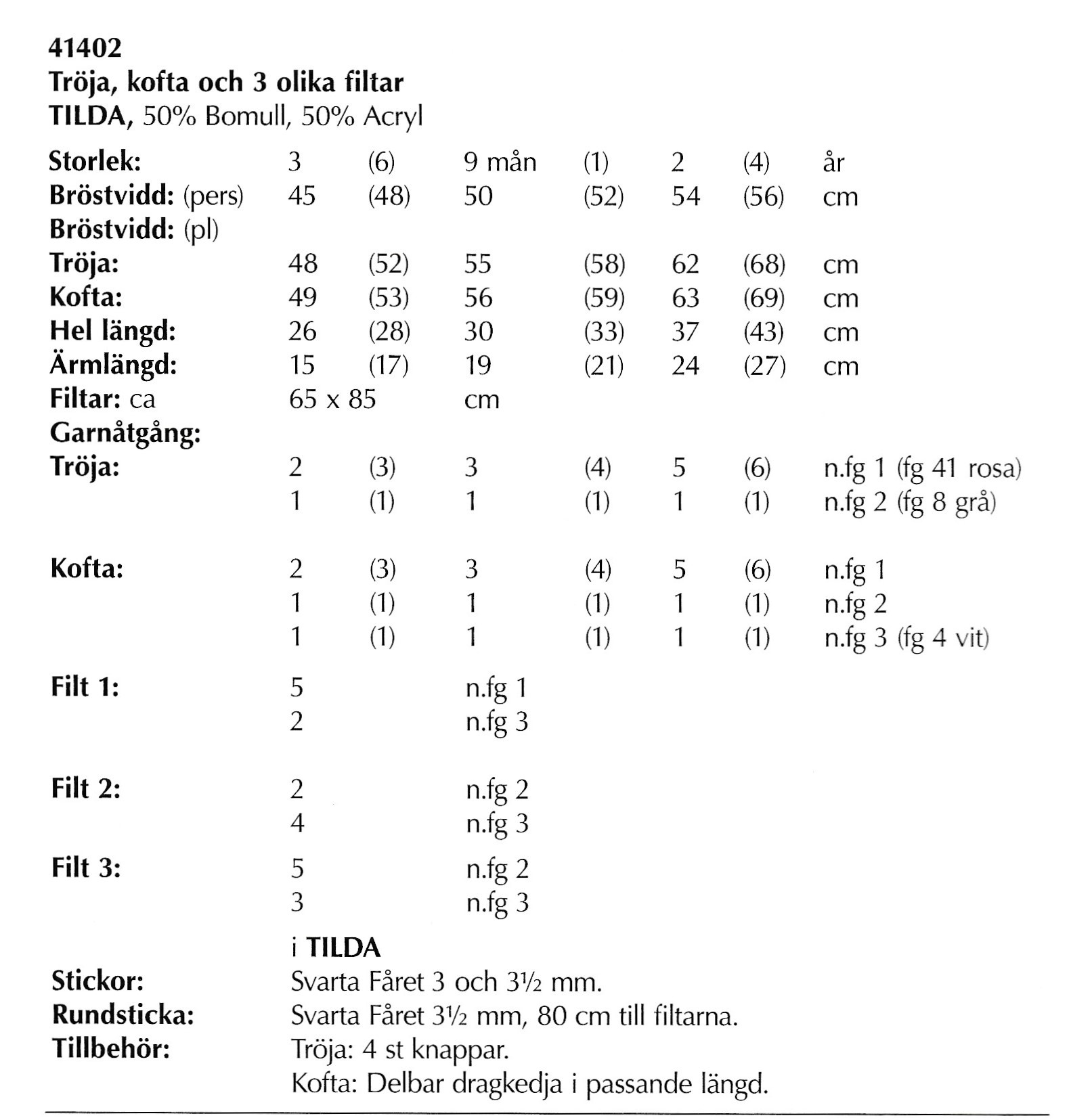 Mönsterbok i Tilda - 6