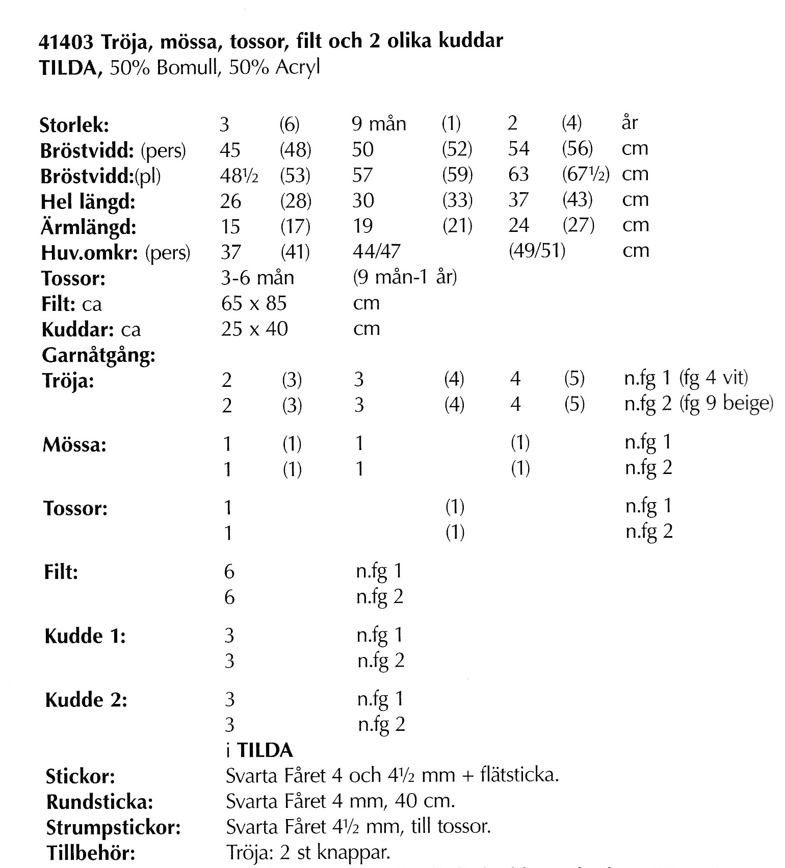 Mönsterbok i Tilda - 9