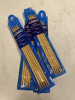 Strumpstickor i Bamboo nr 4,5,