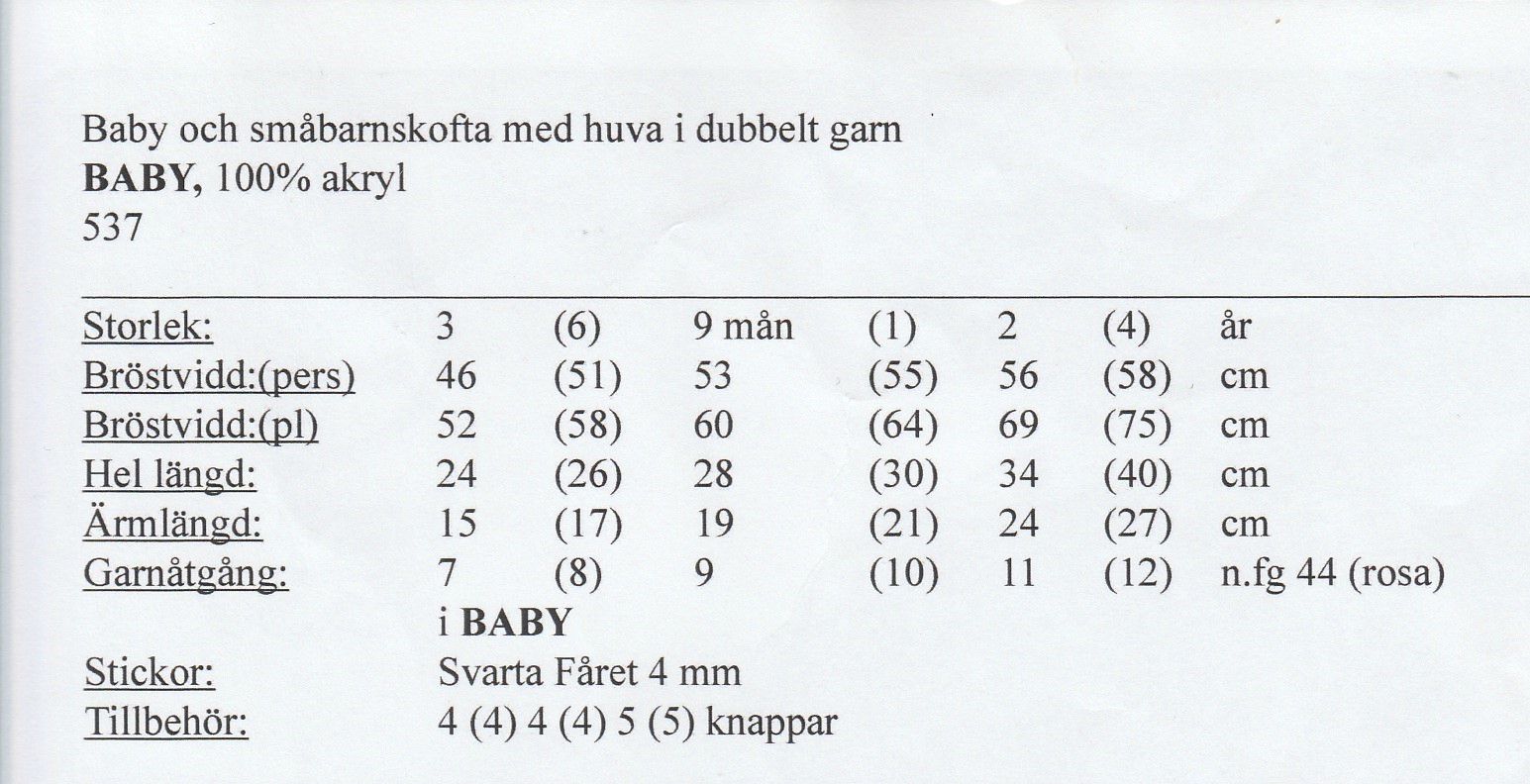 Stickmönster i Baby - 2