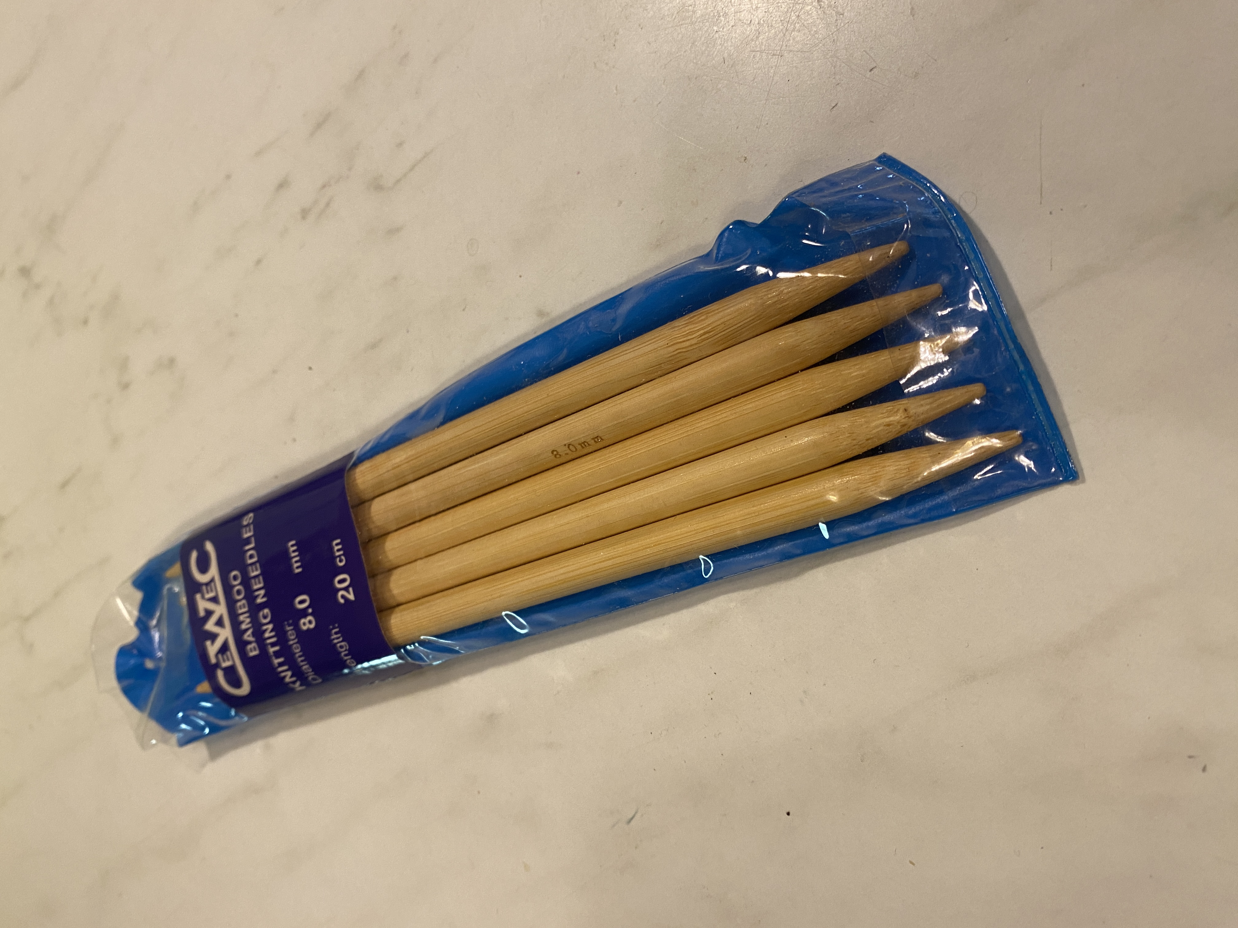 Strumpstickor i Bamboo nr  8