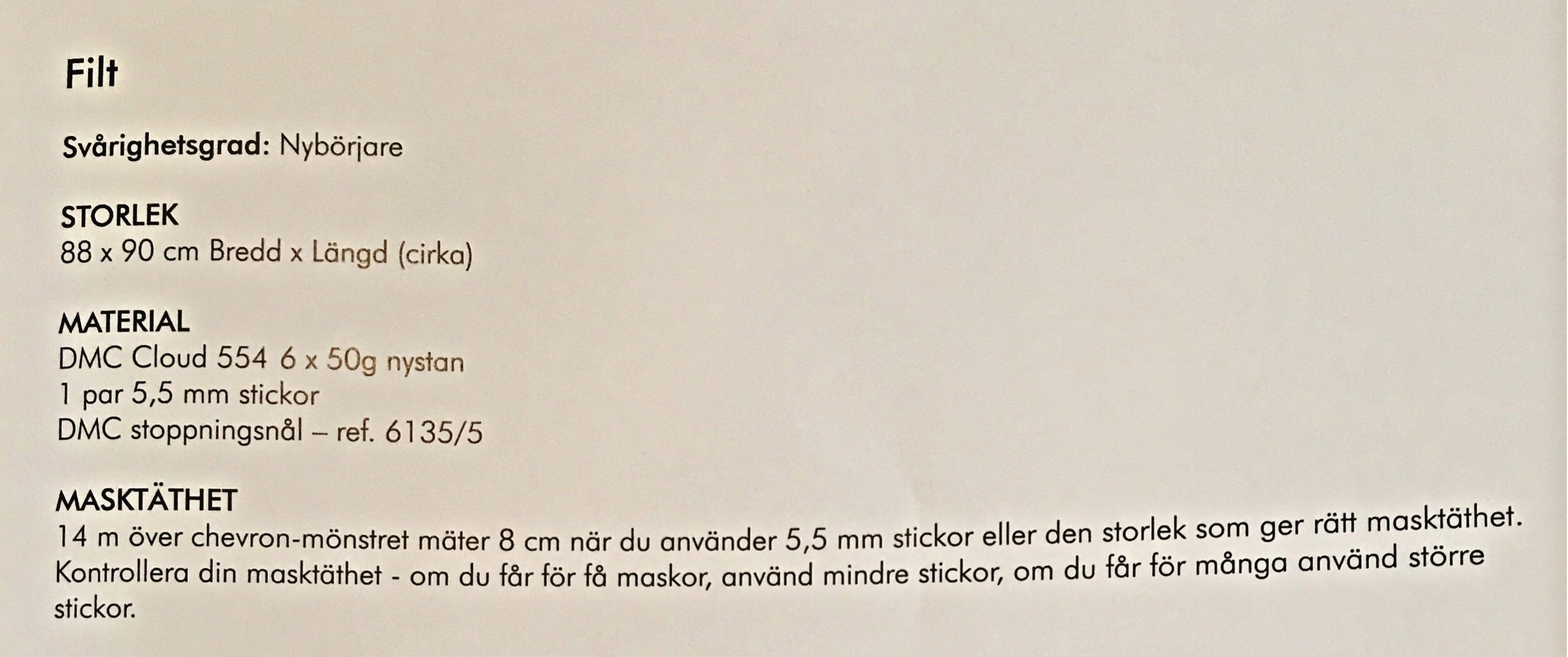 Stickmönster till babyfilt i Cloud - 2