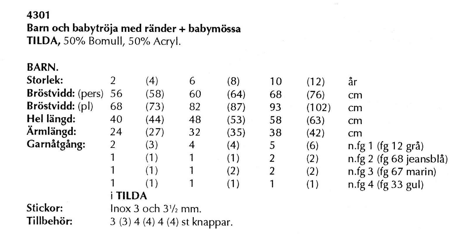 Mönsterbok i Tilda / Freja - 2