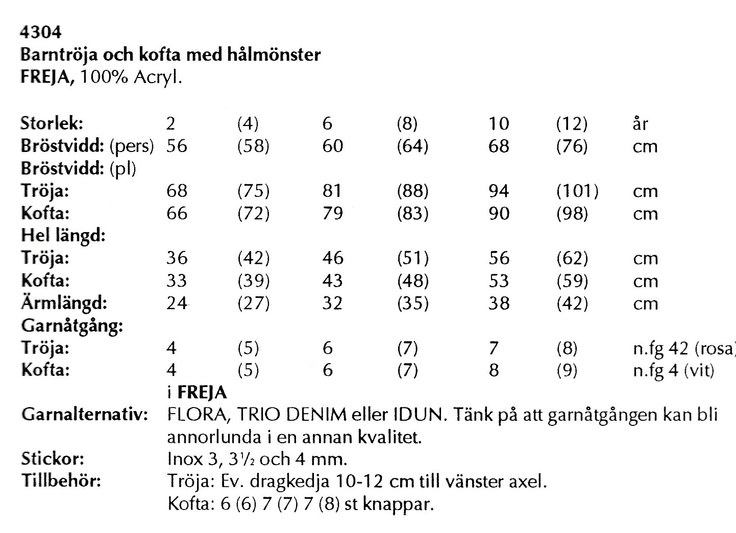 Mönsterbok i Tilda / Freja - 9