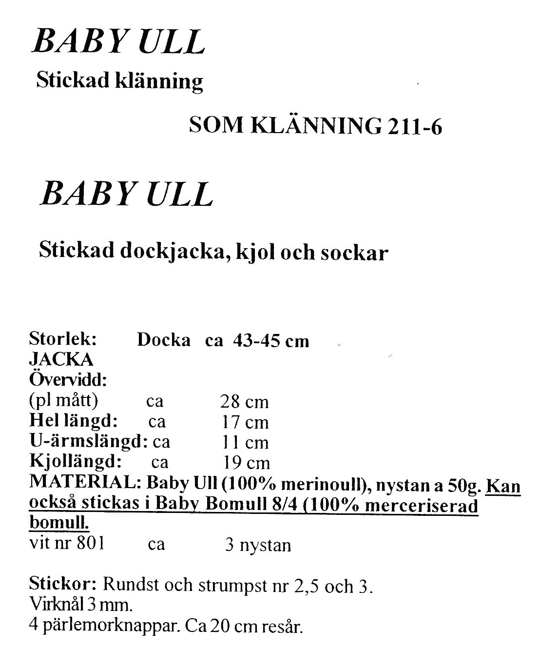 Mönsterbok till baby från Gjestal - 13