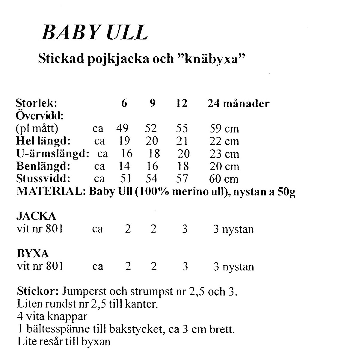 Mönsterbok till baby från Gjestal - 34
