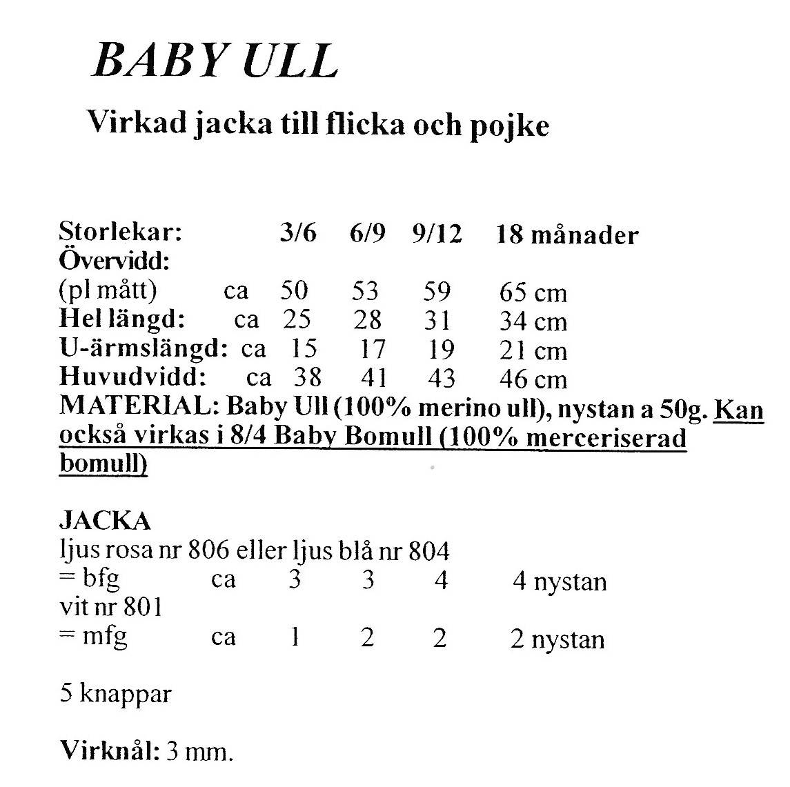 Mönsterbok till baby från Gjestal - 26