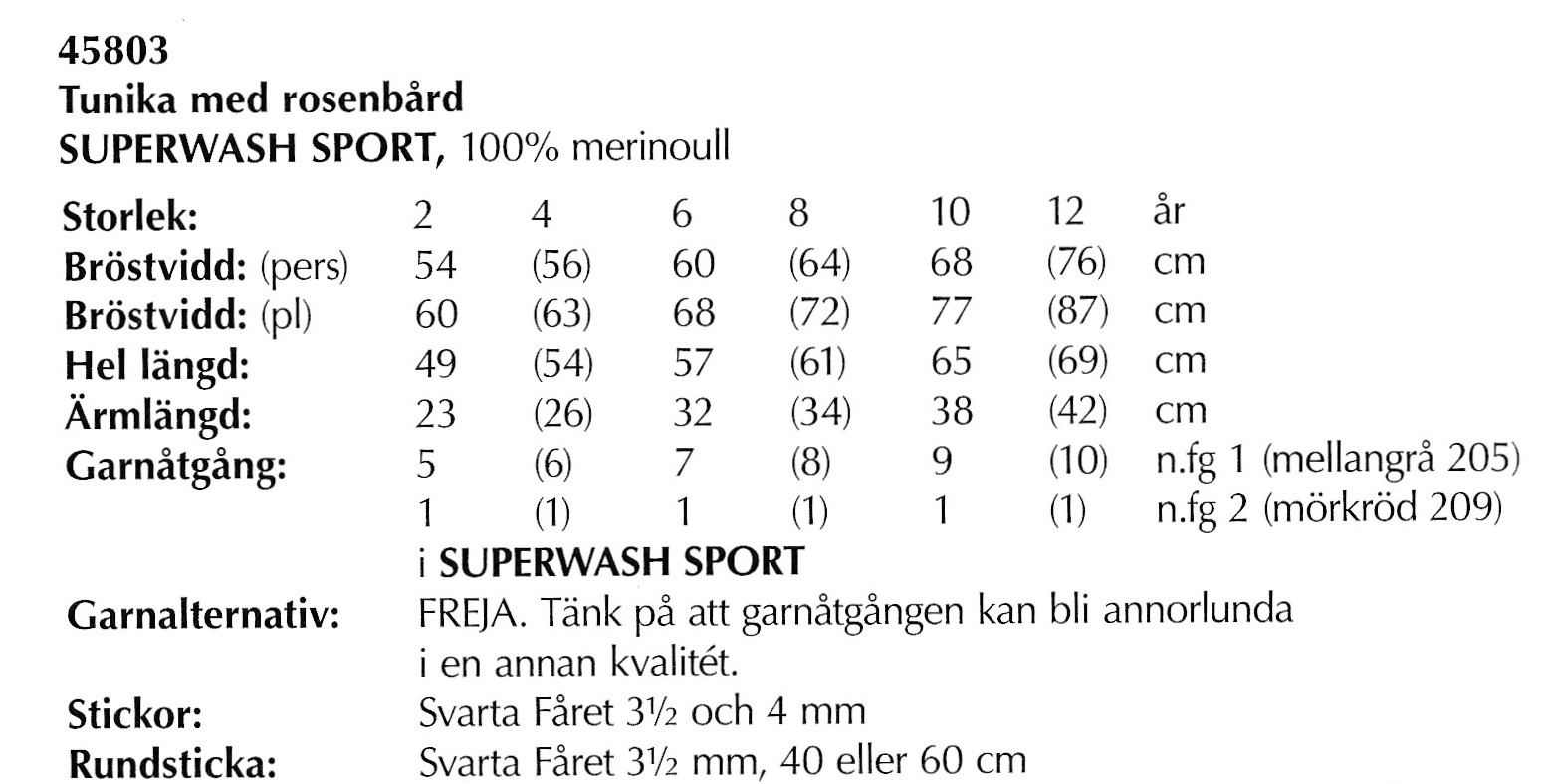 Mönsterbok i Superwash Sport. - 6