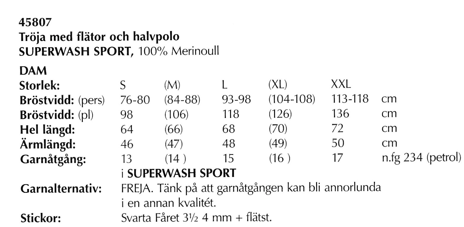 Mönsterbok i Superwash Sport. - 14