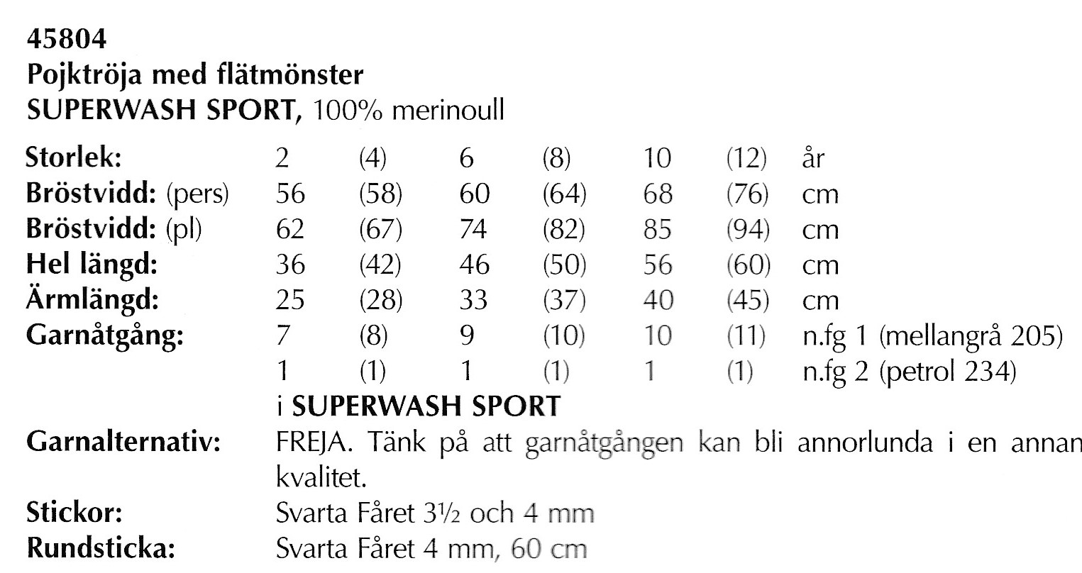 Mönsterbok i Superwash Sport. - 8