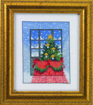Jultavla Pyntad gran