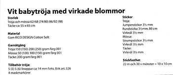 Stickbeskrivning i Rico Baby Cotton Soft Print