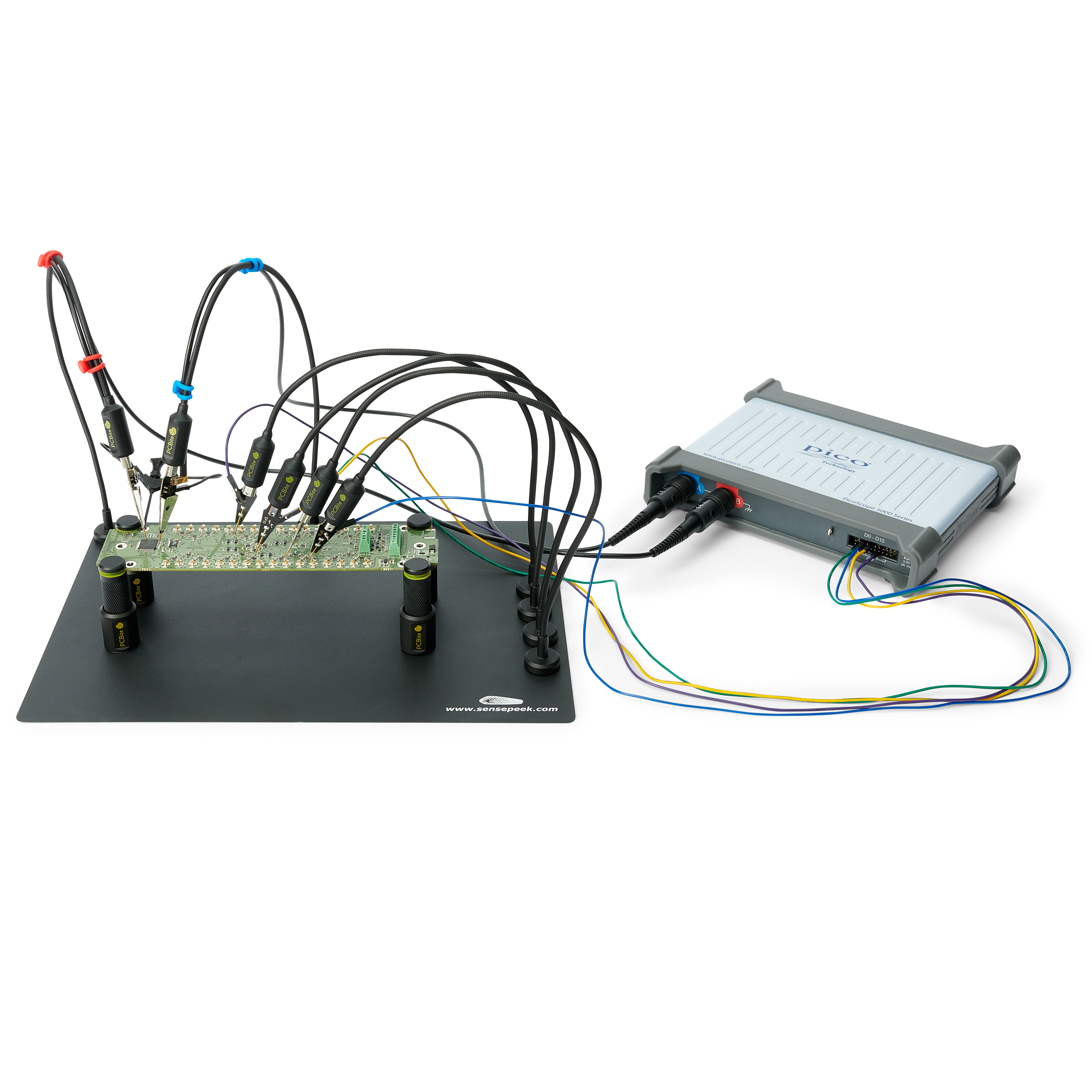 PCBite kit with 2x SP100 100MHz and 4x SP10 handsfree probes