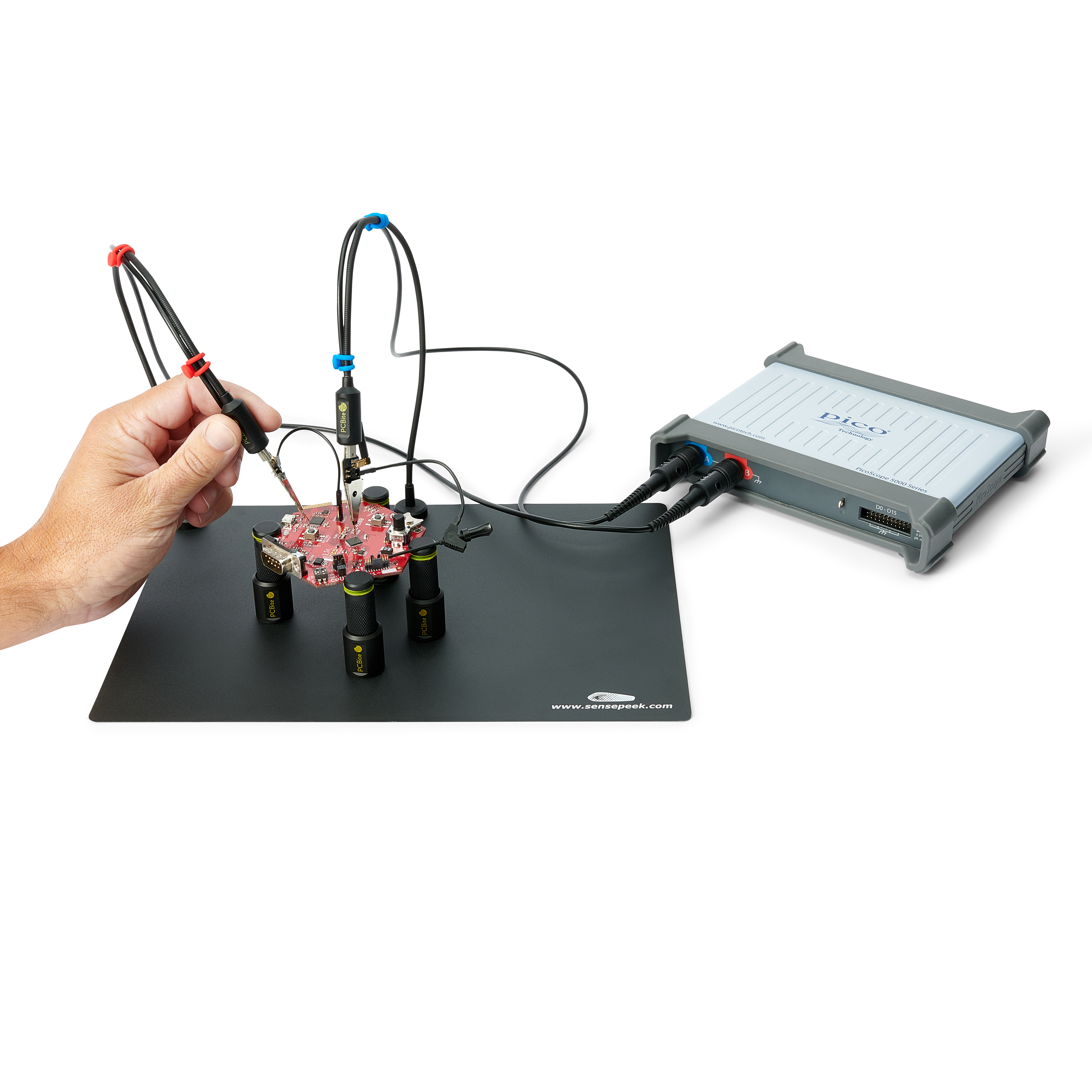 PCBite kit with 2x SP100 100MHz and 4x SP10 handsfree probes - 4