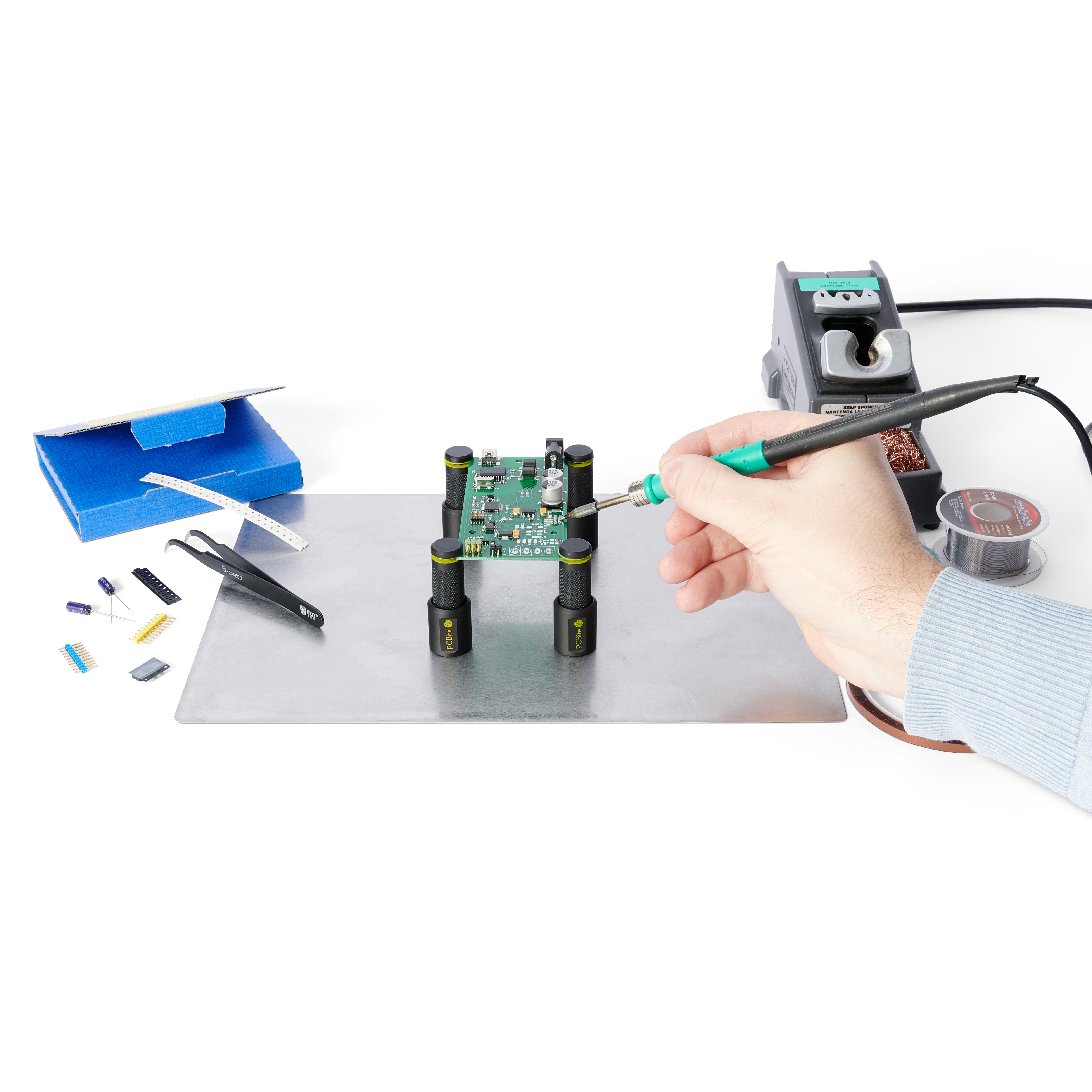 PCBite kit with 4x SP10 probes and test wires - 12
