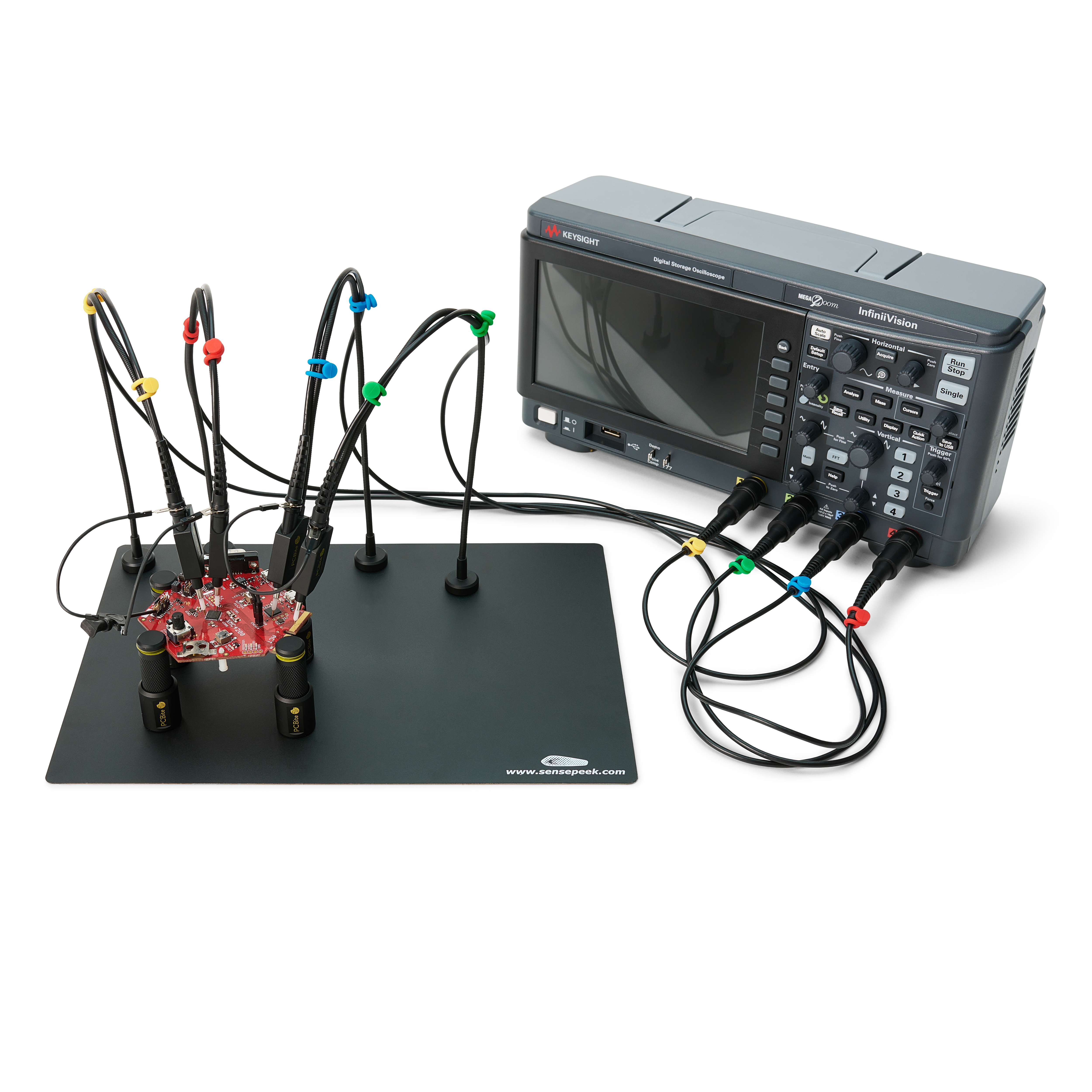 PCBite kit with 2x SQ350 350 MHz handsfree oscilloscope probes - 7