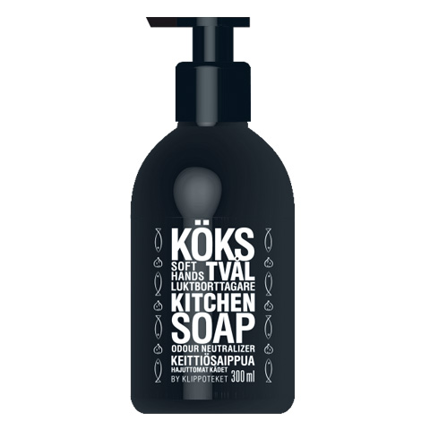 Kökstvål Soft hands svart 300 ml  - 2