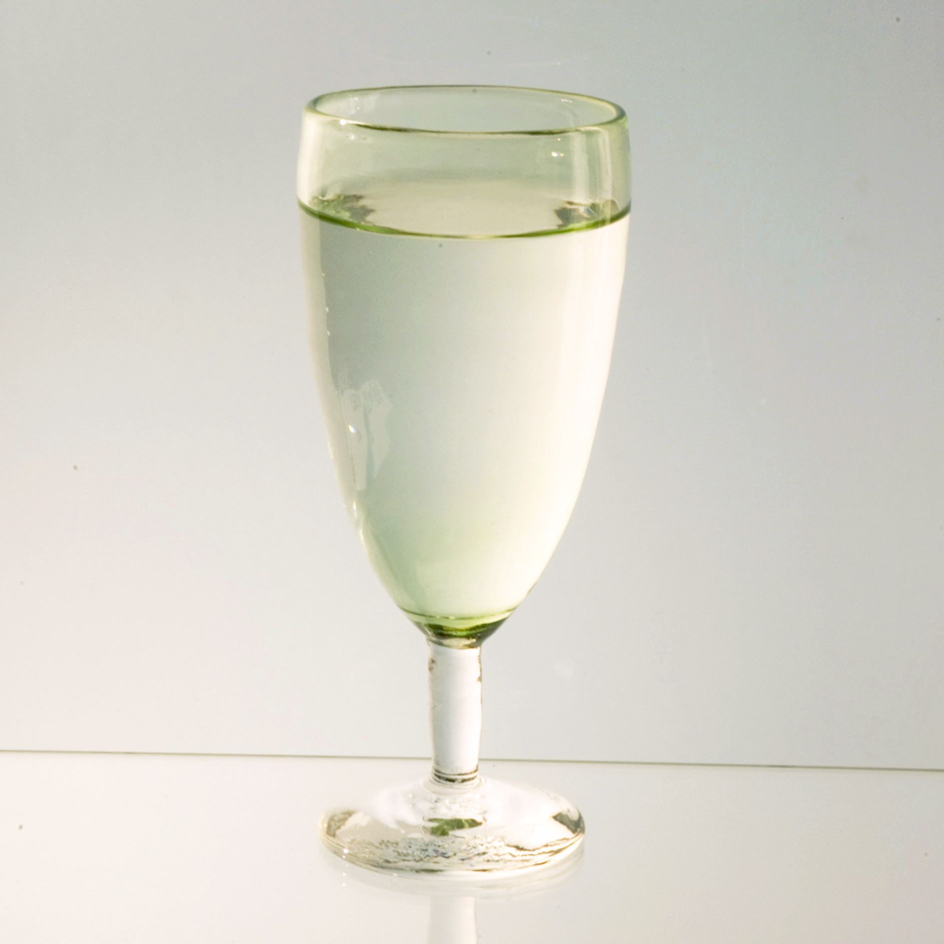 Champagne-/vinglas grön