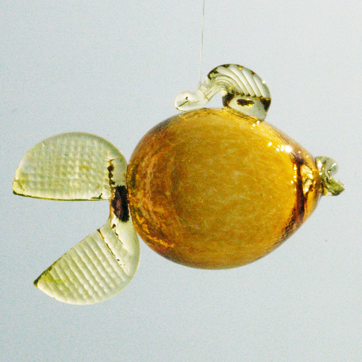 Fish for hanging. Orange.