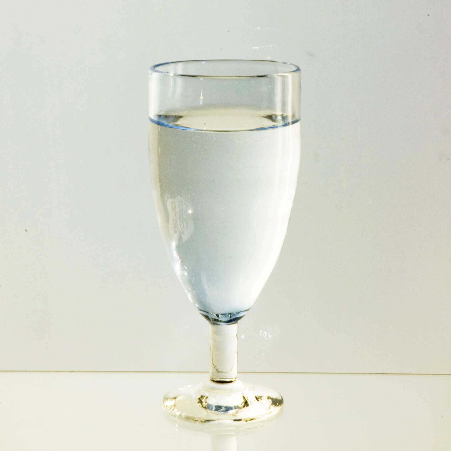 Champagne-/vinglas blå