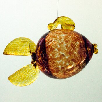 Fish for hanging. Red.