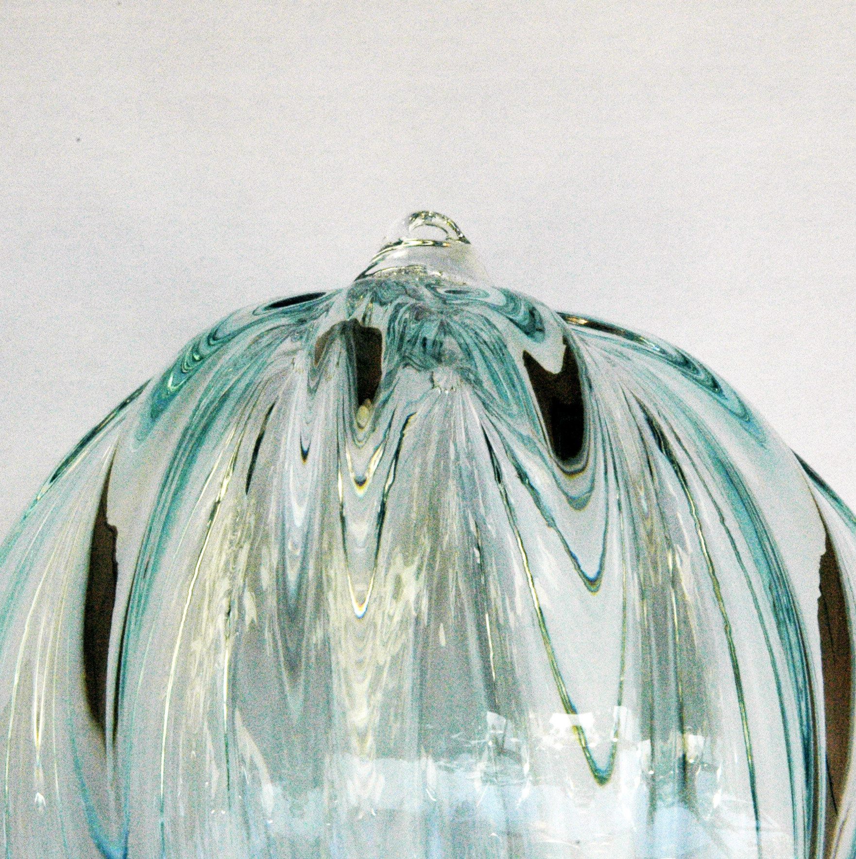 Glass ball, aqua. - 2