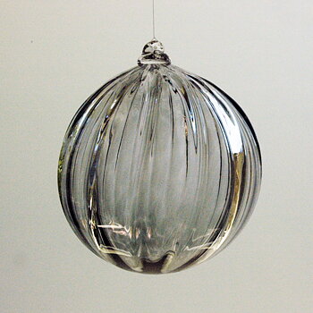 Glass ball, grey.