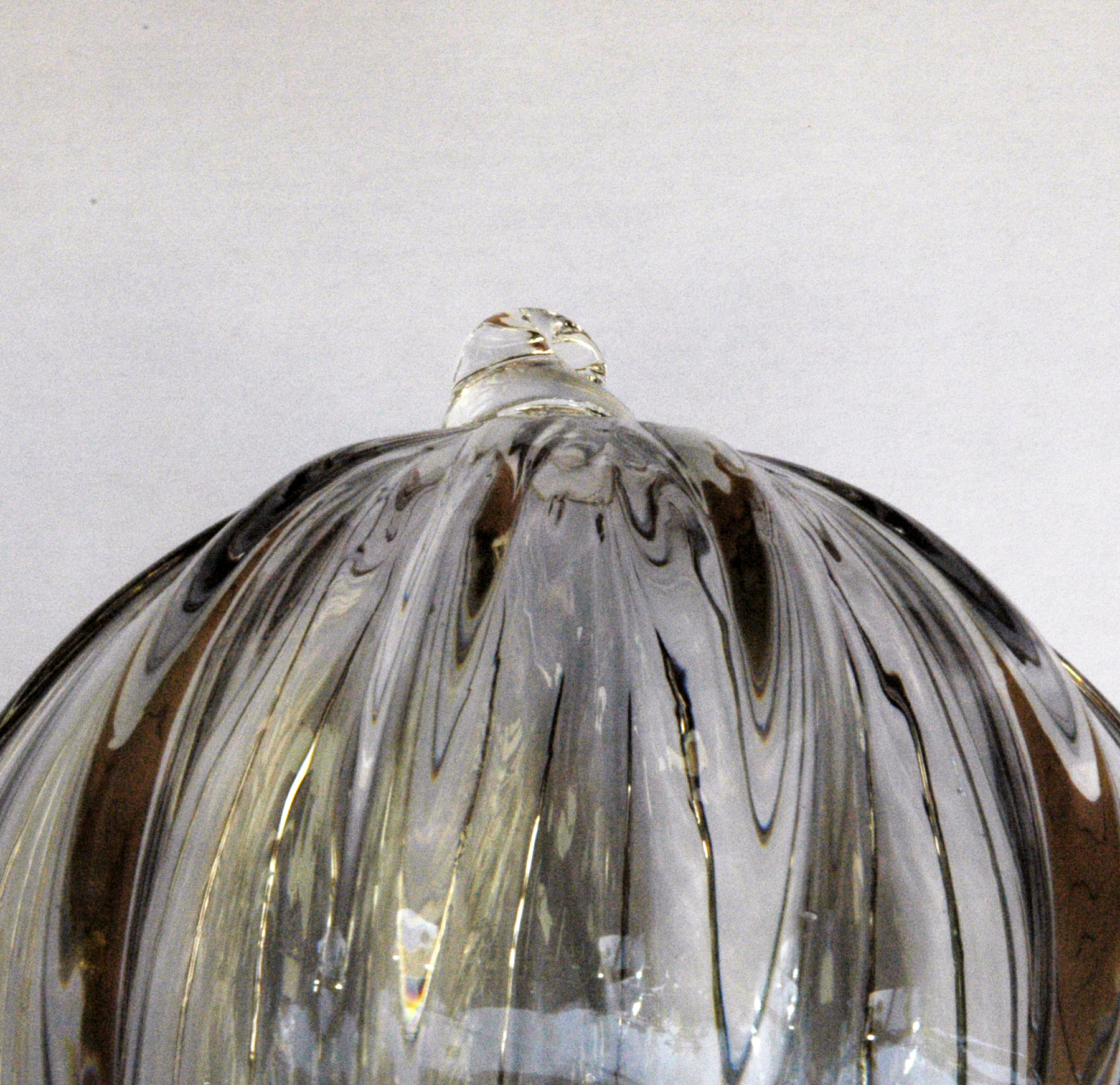 Glass ball, grey. - 2