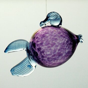 Fish for hanging. Purple.