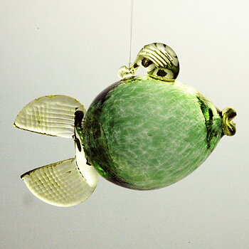 Fish for hanging. Green.