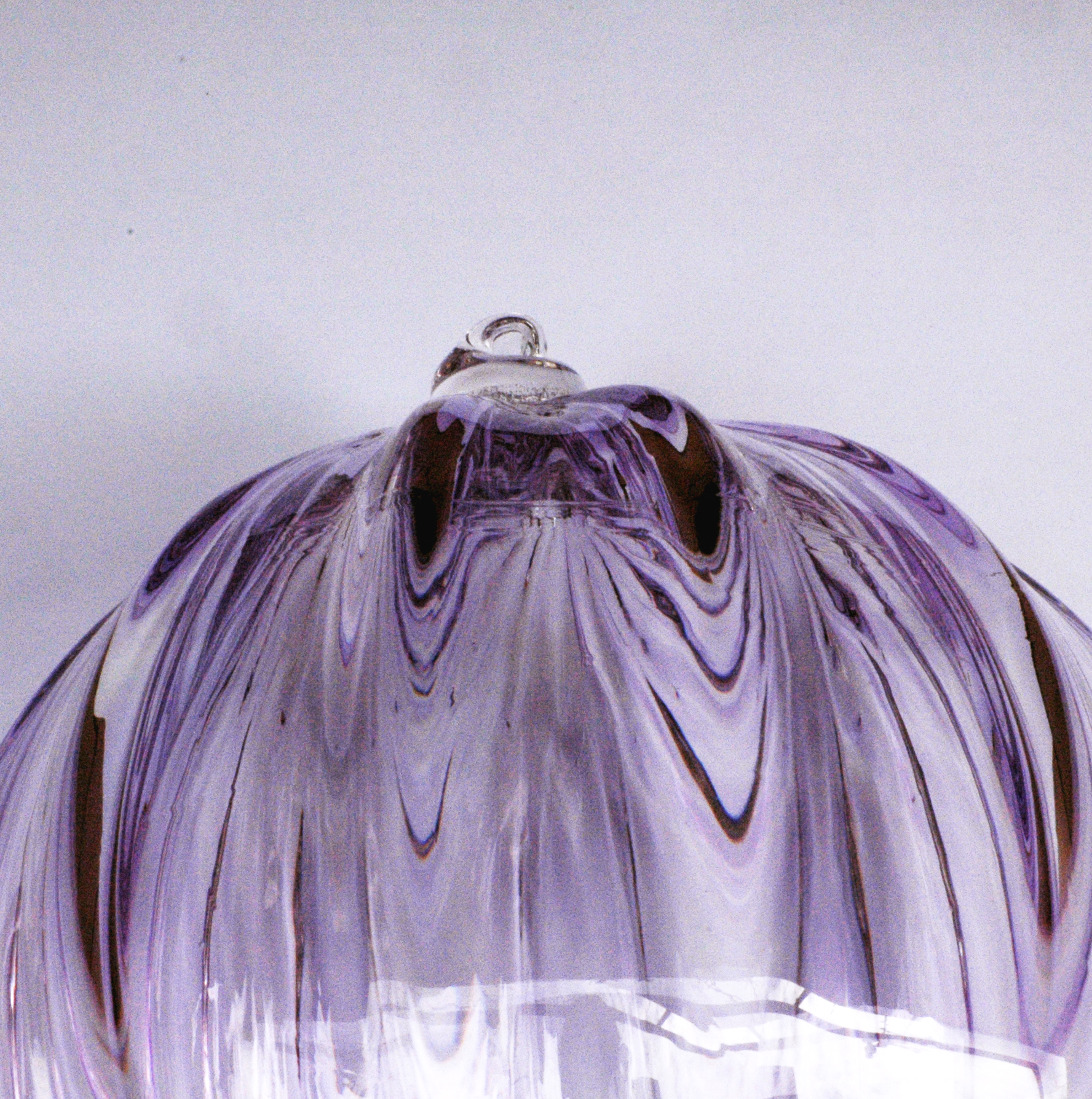Glass ball, purple. - 2