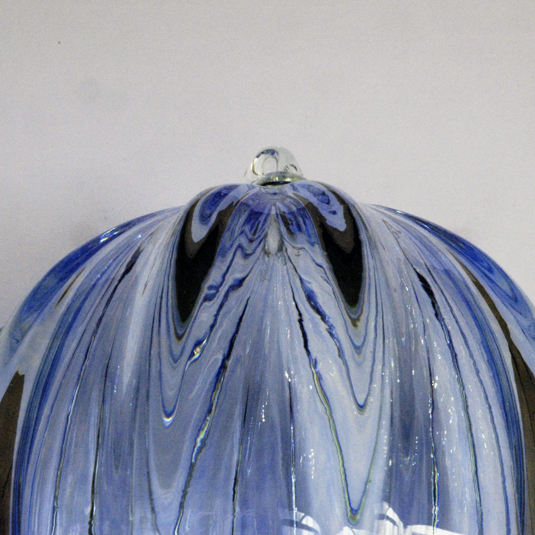 Glass ball, blue. - 2