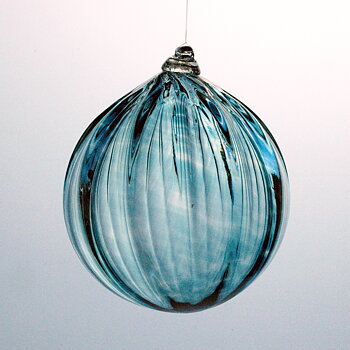 Glass ball, dark aqua.