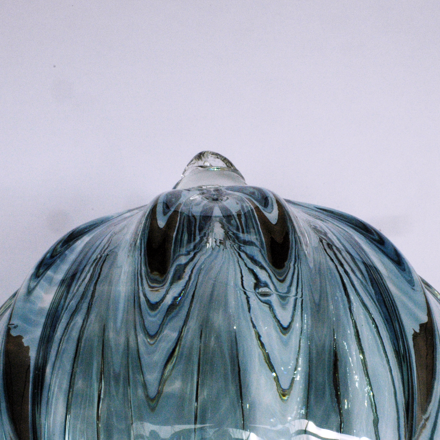 Glass ball, dark aqua. - 2