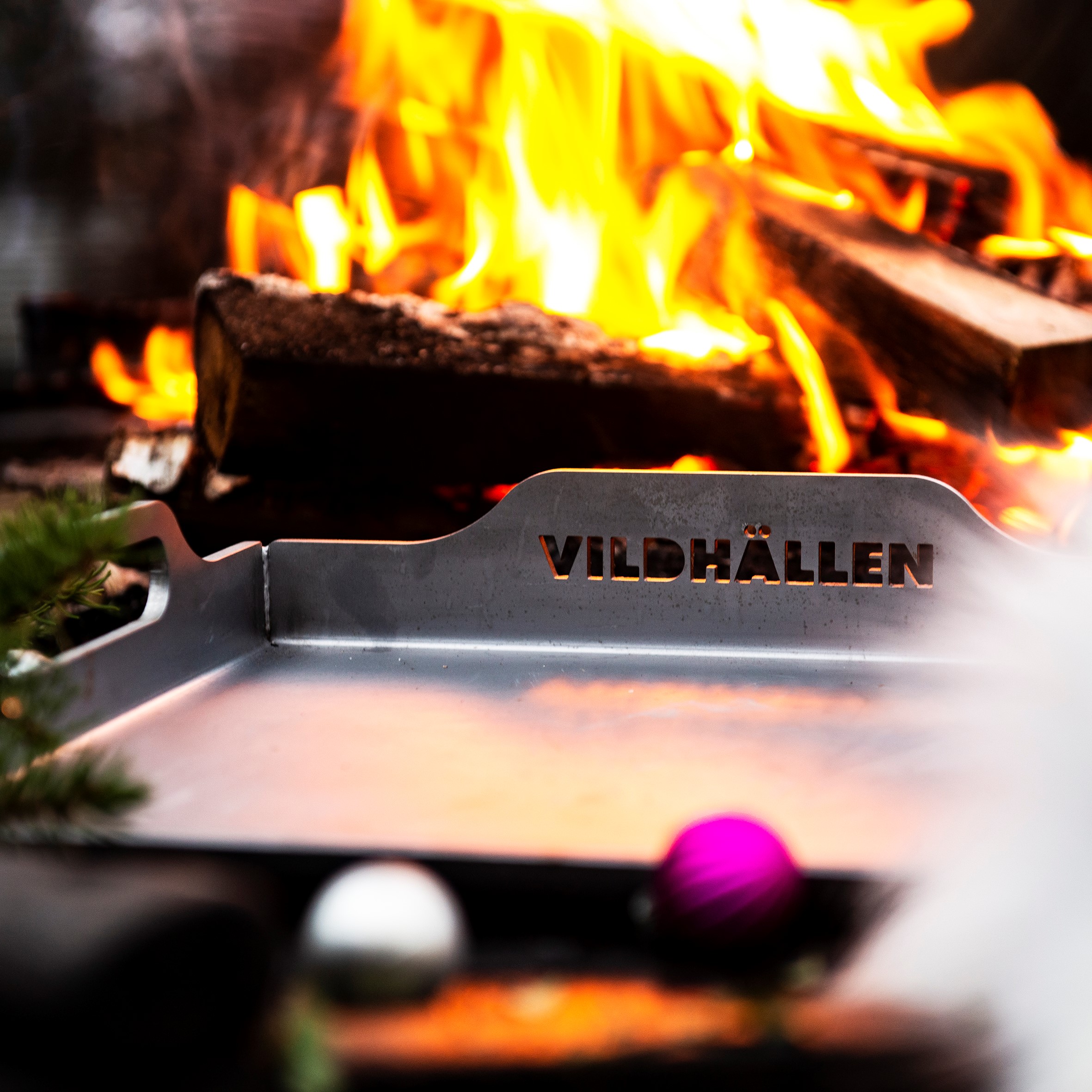 Vildhällen öppen eld