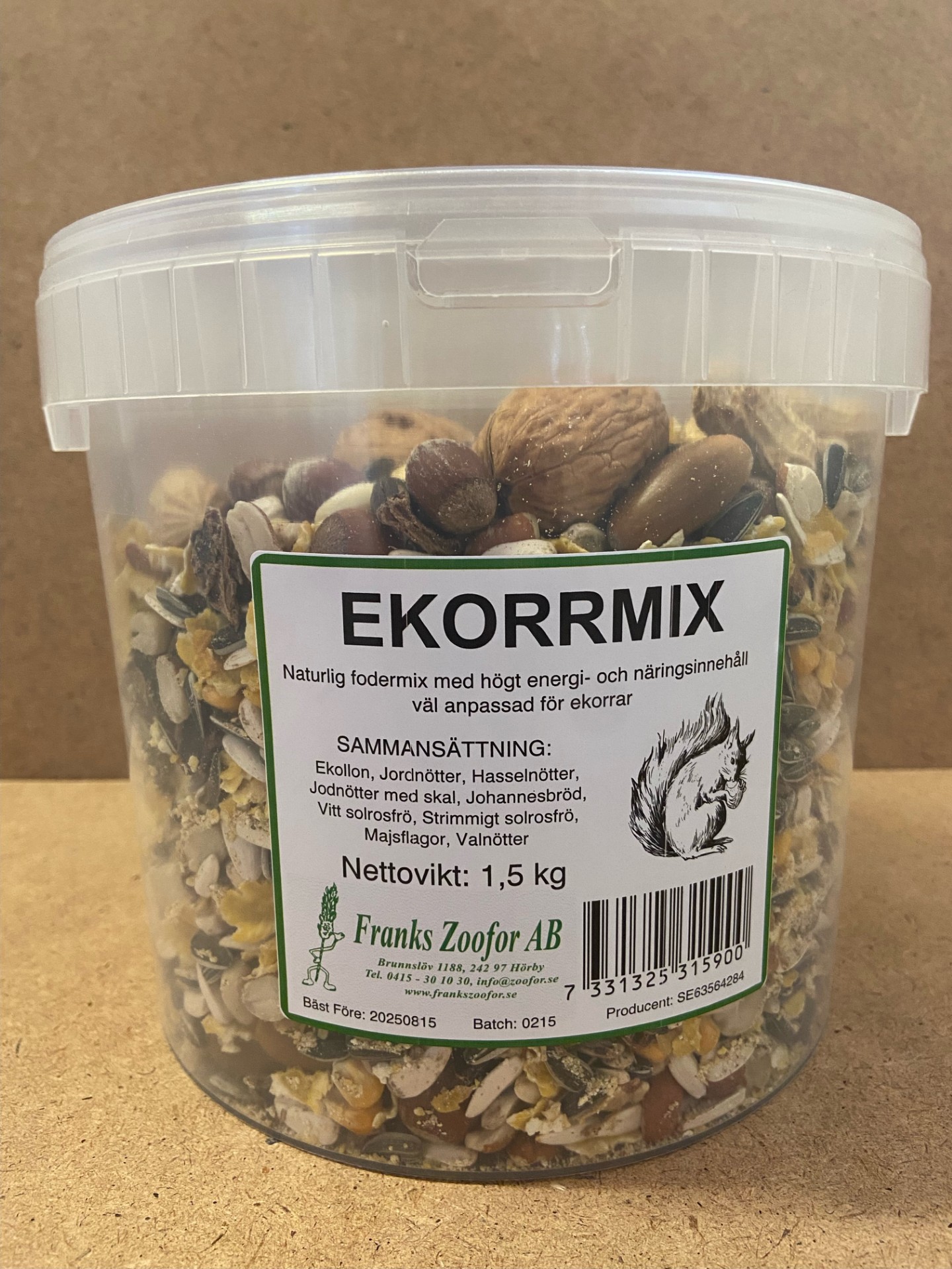 Ekorrmix 1,5 kg
