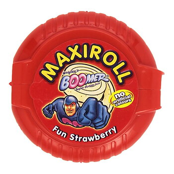 Tuggummi Boomer MaxiRoll Jordgubbe (56 g)