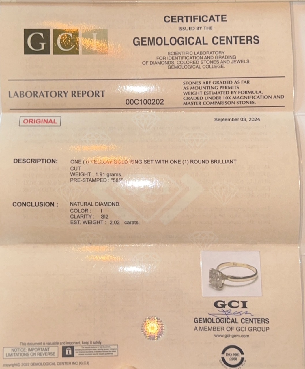 Diamantring 2.02 ct - 5