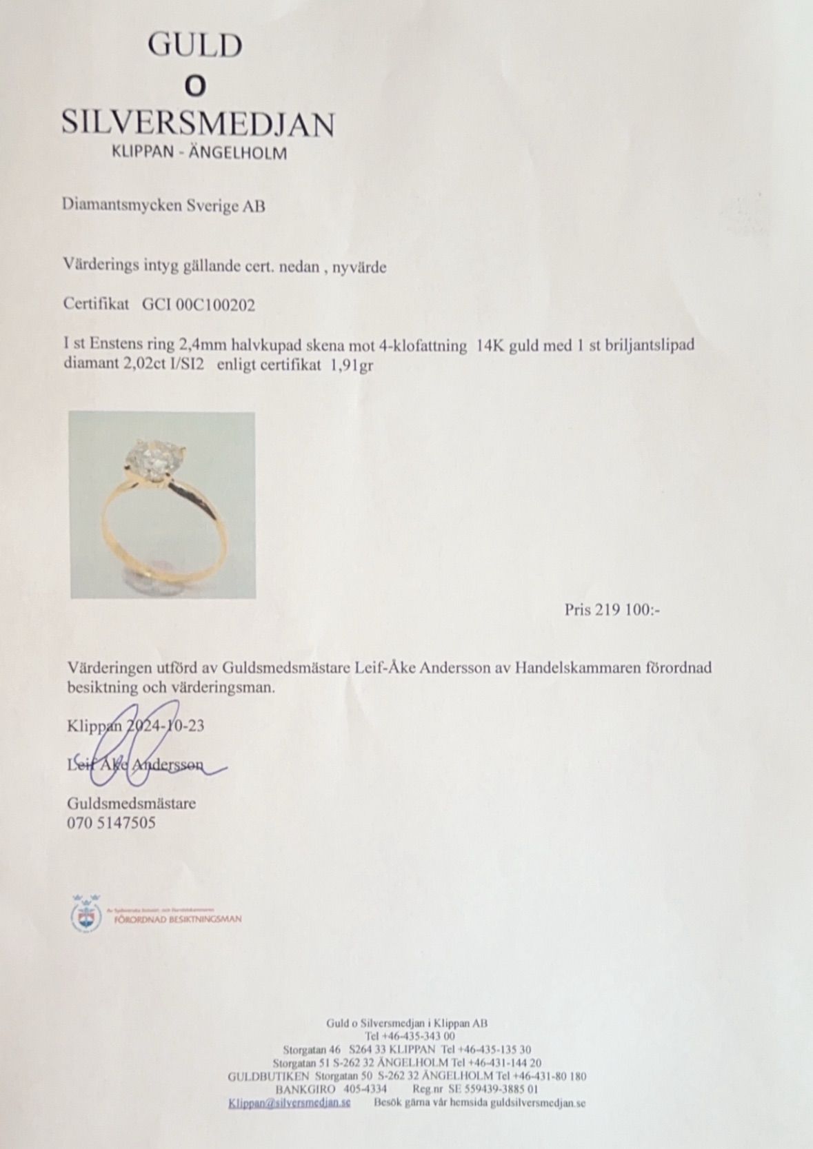 Diamantring 2.02 ct - 4