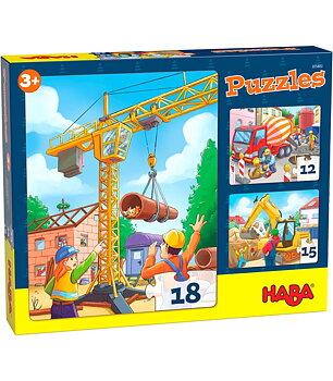 Haba Barnpussel Byggmaskiner