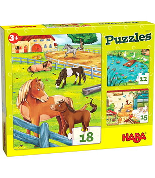 Haba Barnpussel Gård med djur