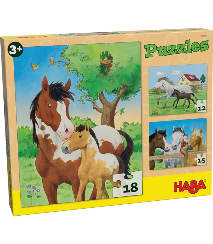 Haba Barnpussel Hästar