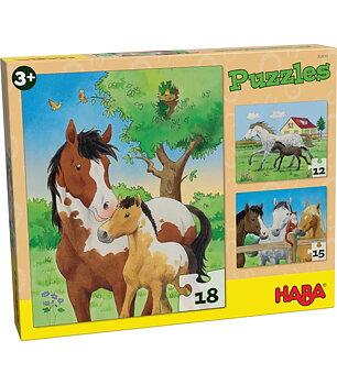 Haba Barnpussel Hästar