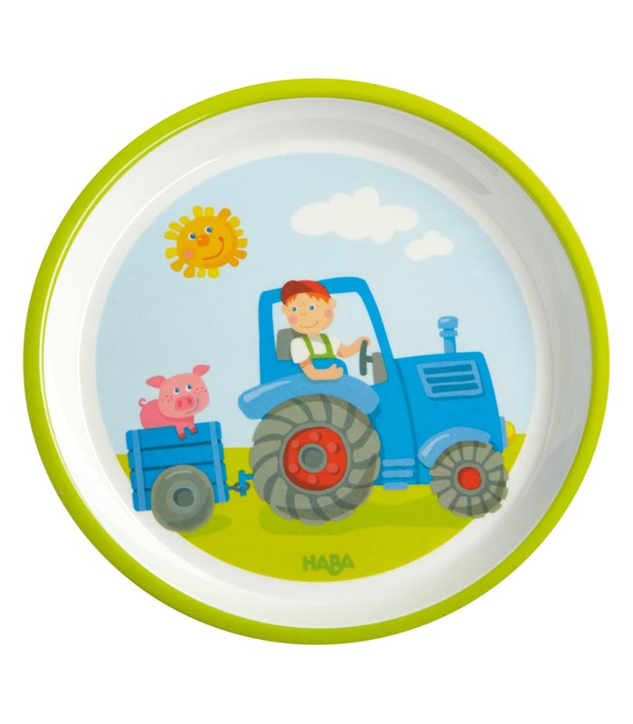 Haba Barntallrik Traktor