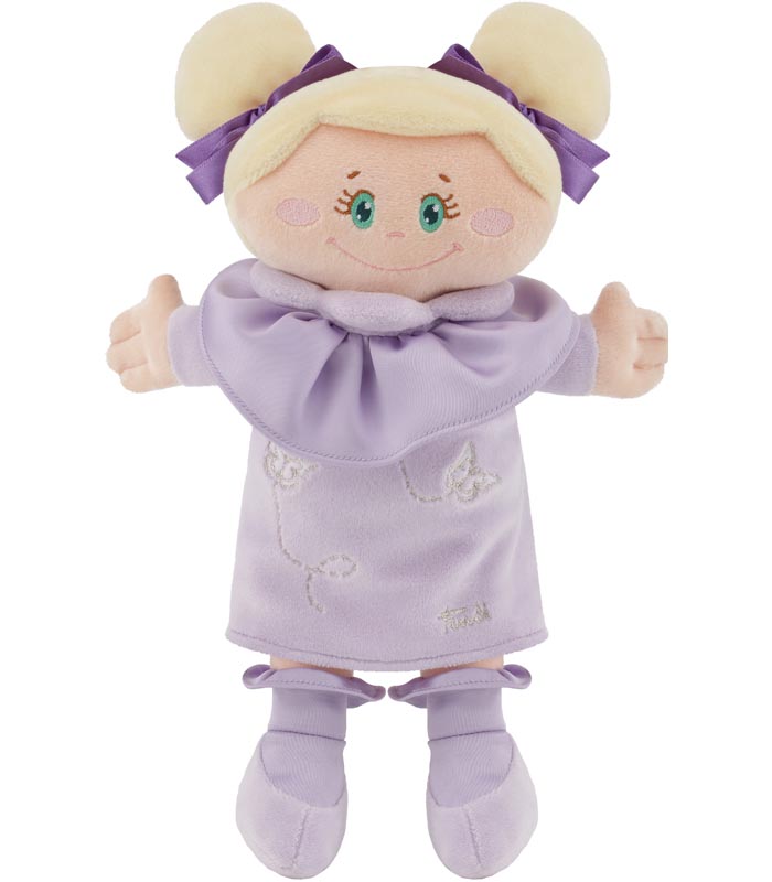 Trudi Docka Blond Lavender dress