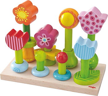 Haba Stapelleksak Blomsterträdgård