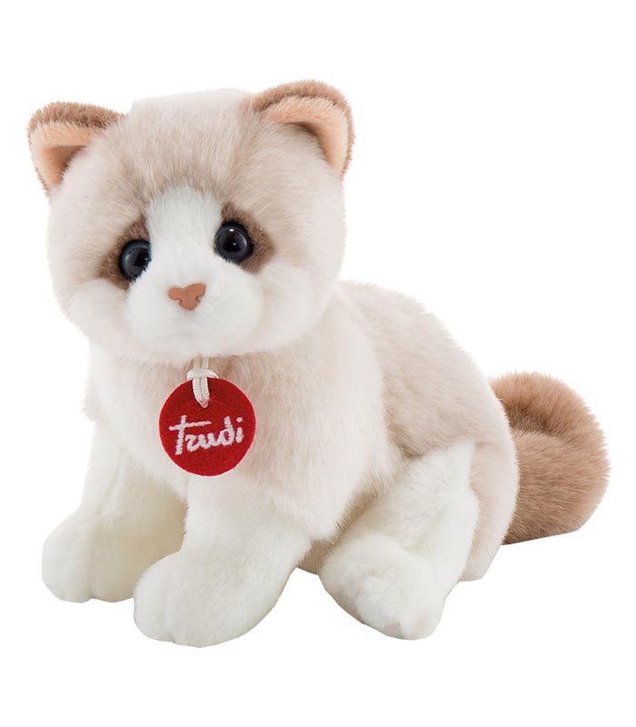 Trudi Gosedjur Katt Brad vit/beige