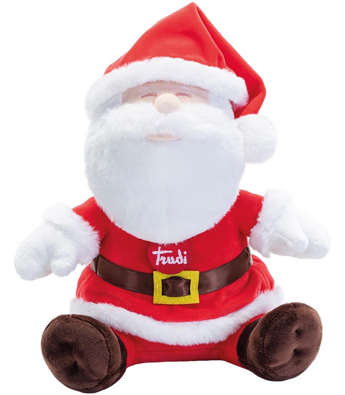 Trudi Gosedjur Tomte sittande mellan