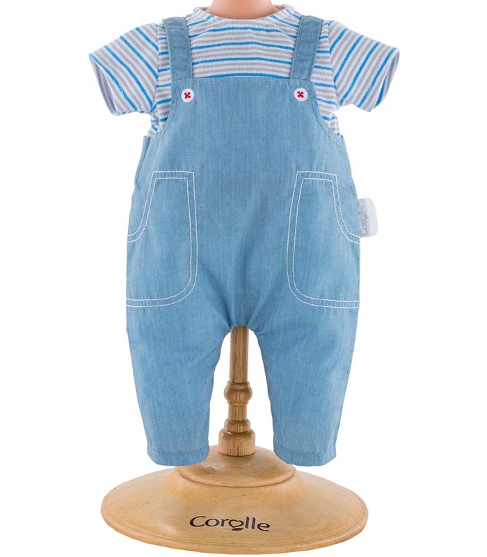 Corolle Dockkläder 36 Striped T-shirt & Overall