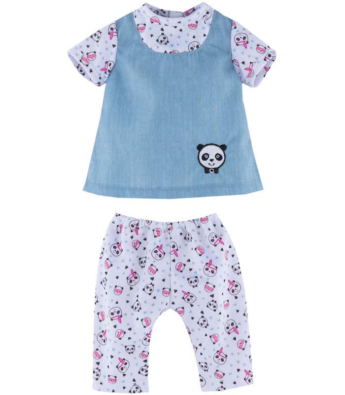 Corolle Dockkläder 36M Blouse Panda Party